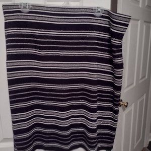 Sparkly Striped Sweater Skirt